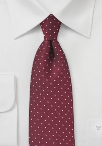 Zakelijke stropdas stippen rood