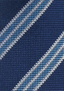 Klassieke stropdas gestreept blauw