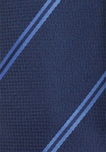 Stropdas strependesign marineblauw lichtblauw