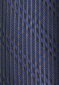 Zakelijke stropdas strepenpatroon kastanjebruin