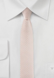 Zakelijke smal gevormde stropdas lichtrose