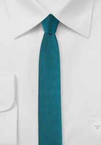 Krawatte extra schmal dunkeltürkis