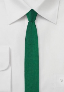 Zakelijke stropdas extra smal donkergroen