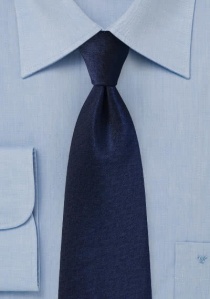 Heren stropdas Visgraat nachtblauw