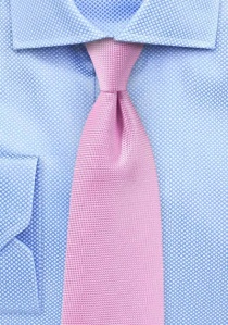 Heren stropdas filigraan gestructureerd roze