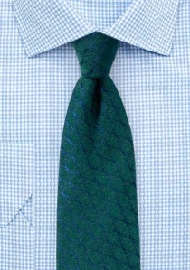 Zakelijke stropdas ruiten marine en donkergroen