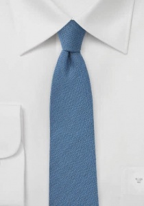 Zakelijke stropdas faux-uni staalblauw