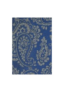 Krawatte Paisley-Motiv ultramarinblau