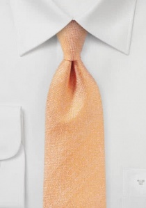 Heren stropdas structuur licht oranje