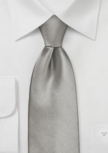 Krawatte Gummizug hellgrau