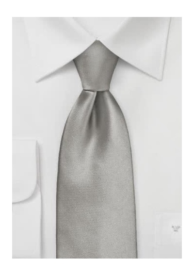 Krawatte Gummizug hellgrau