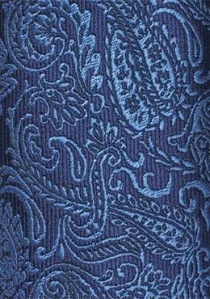 Markante stropdas Paisley-patroon koningsblauw